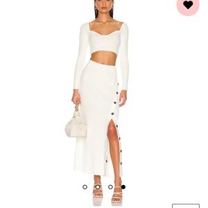 Significant Other Dacia Knit Skirt in Cream